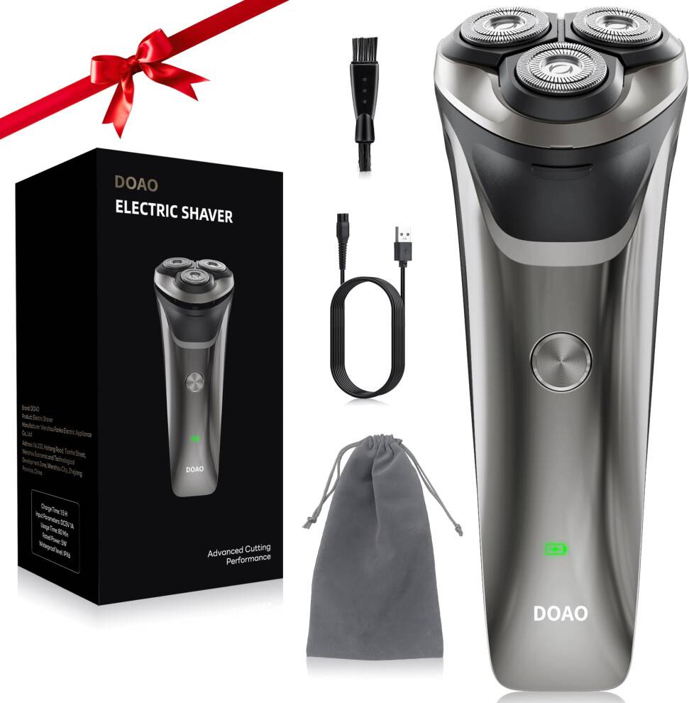 Electric Razor Waterproof Wet Dry Rotary