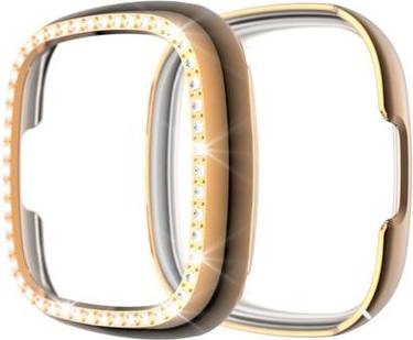 Fitbit Versa 3 Rhinestone Frame Rose Gold
