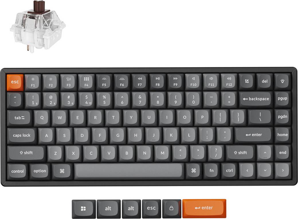 Keychron K2 Max Keyboard Universal USB RF Wireless Bluetooth