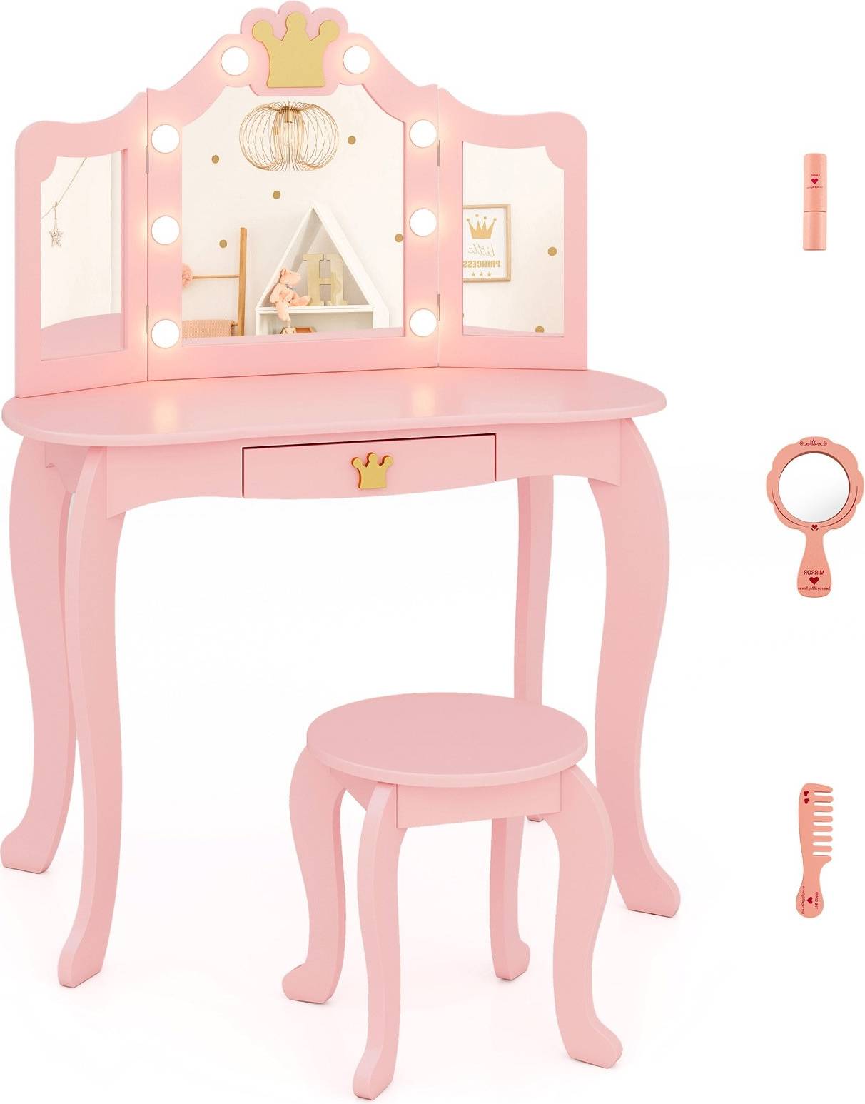 Makeup vanity set SlickBlue 23.5 Inch Makeup Vanity Set