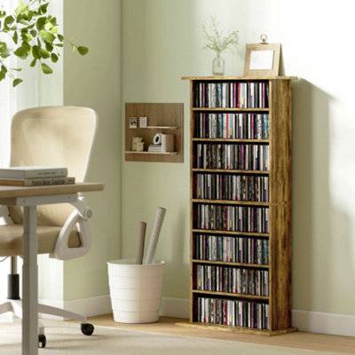 Homcom CD Storage Unit Blu-ray Storage Shelf