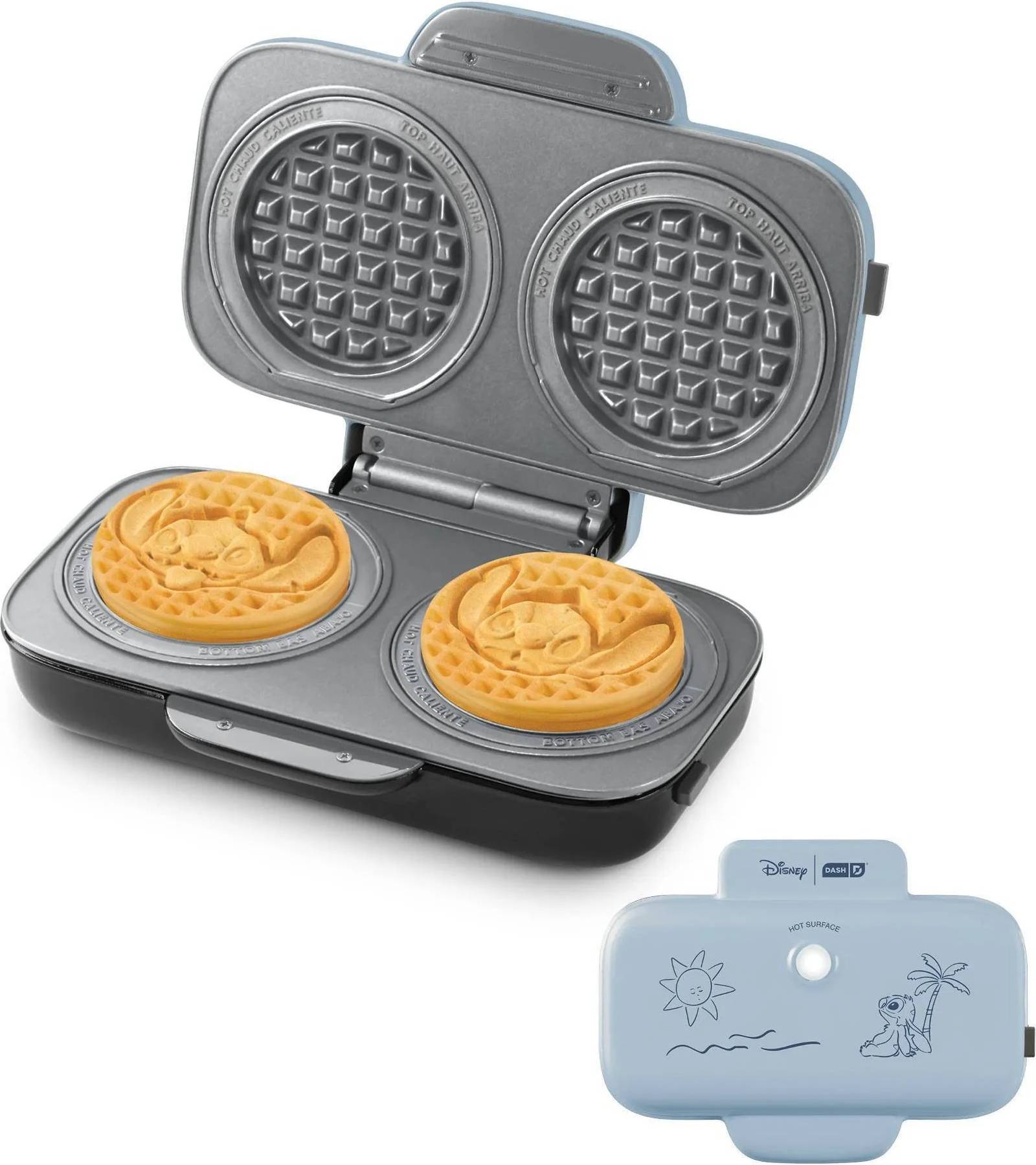 Double waffle maker Dash Disney Stitch Multimaker Double Mini Maker System