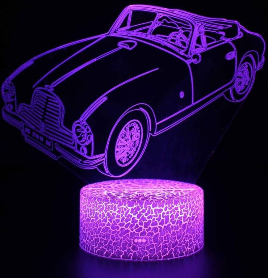 Police Car Shape 3D LED Night Light
