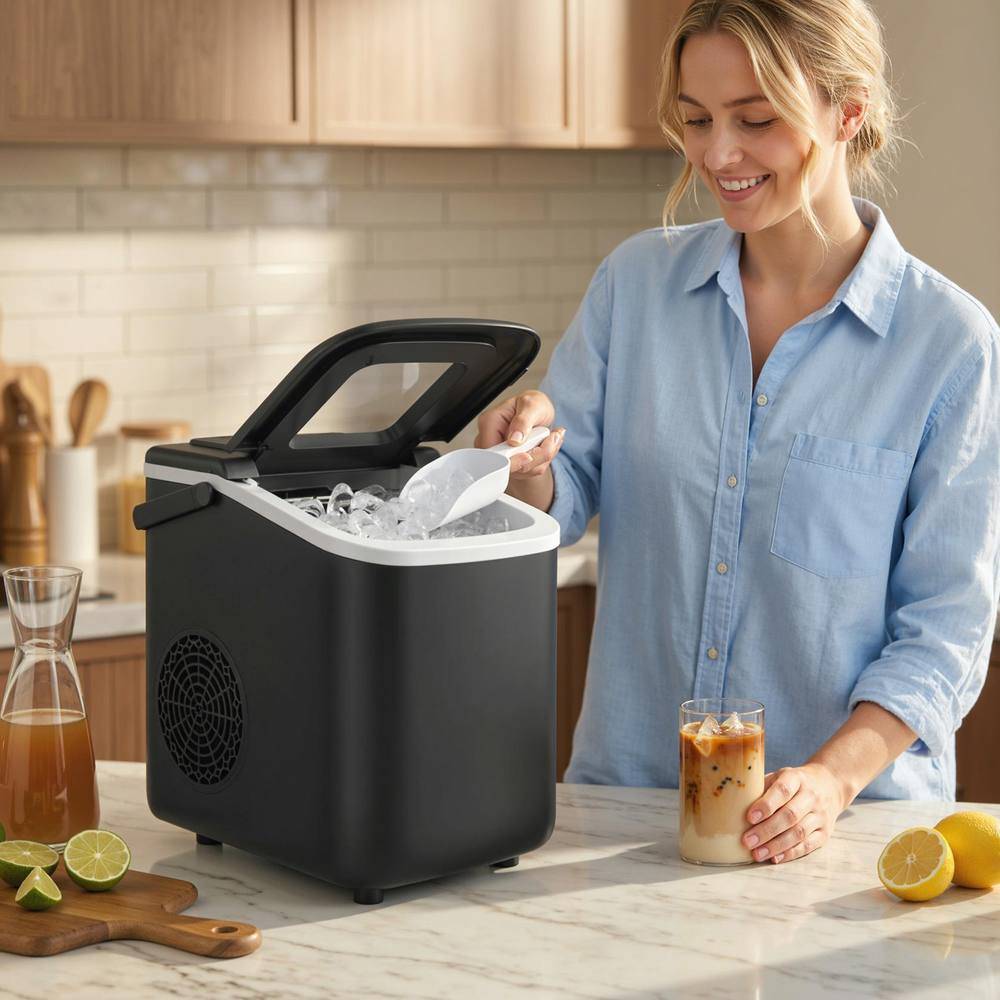 Homcom Countertop Ice Maker Machine Self-Cleaning
