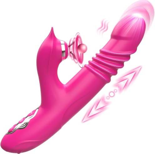 Thrusting vibrator Sex Toys Faster Spring Driven Thrusting Rabbit Vibrator