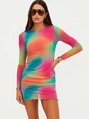 Beach Riot Beach Riot Roma Dress Strawberry Sunset Ombre - Pink