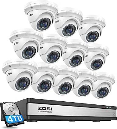 Zosi 4K 16 Channel PoE Security Camera System