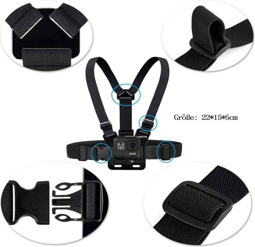 First-Person View Capture Universal Action Camera Kit
