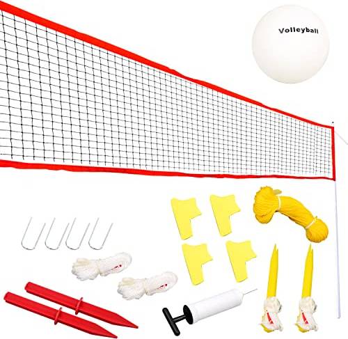 DRM Large 6M Adjustable Volleyball Net Set