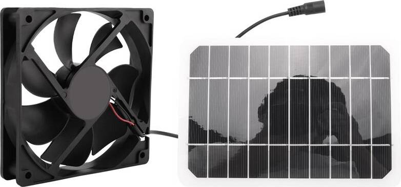 Solar Panel Fan Set 5V 6W Cell DIY Plate Kit