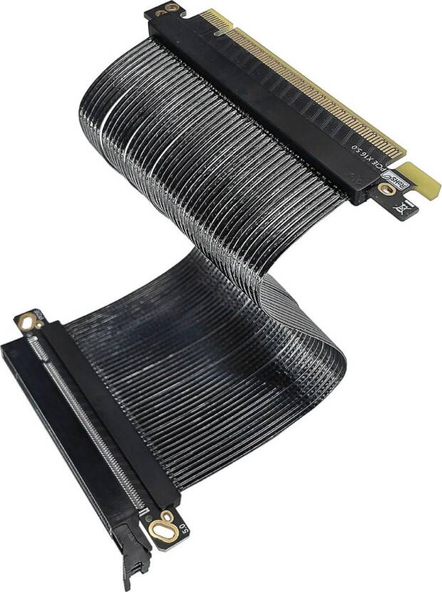 Pcie 5.0 riser PCIe 5.0 x16 Riser Cable Full Bandwidth 180