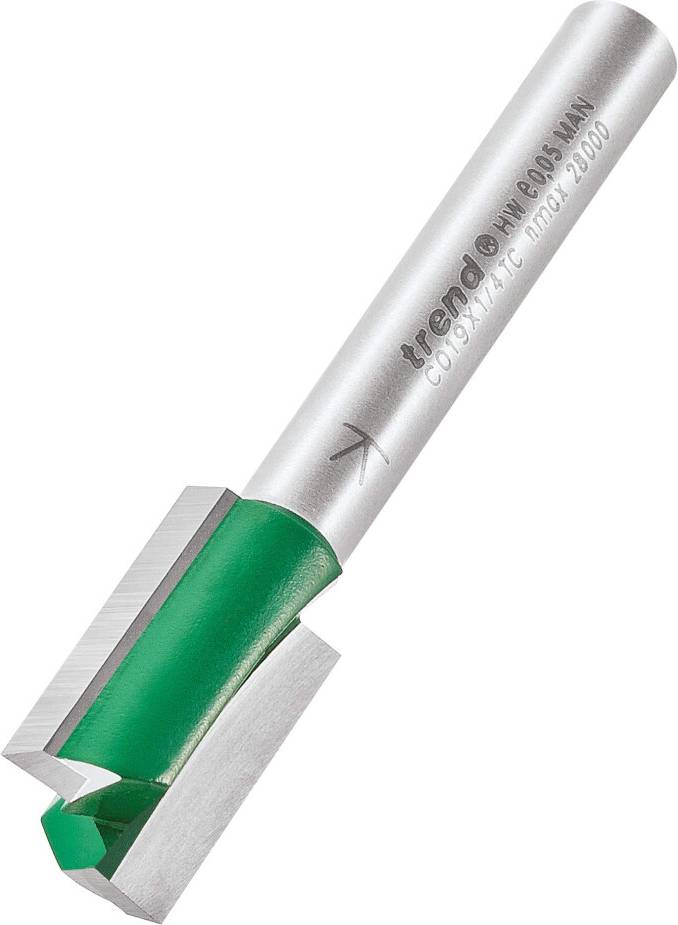 Trend router bits Trend CraftPro Two Flute Router Cutter Bit C019X1 4TC