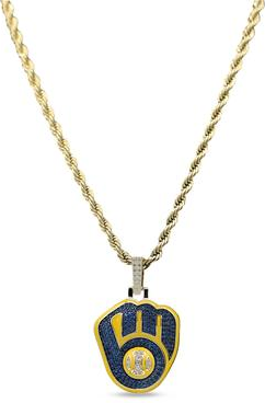Rope chain 18k GLD 18K Yellow Gold Logo Pendant Rope Chain