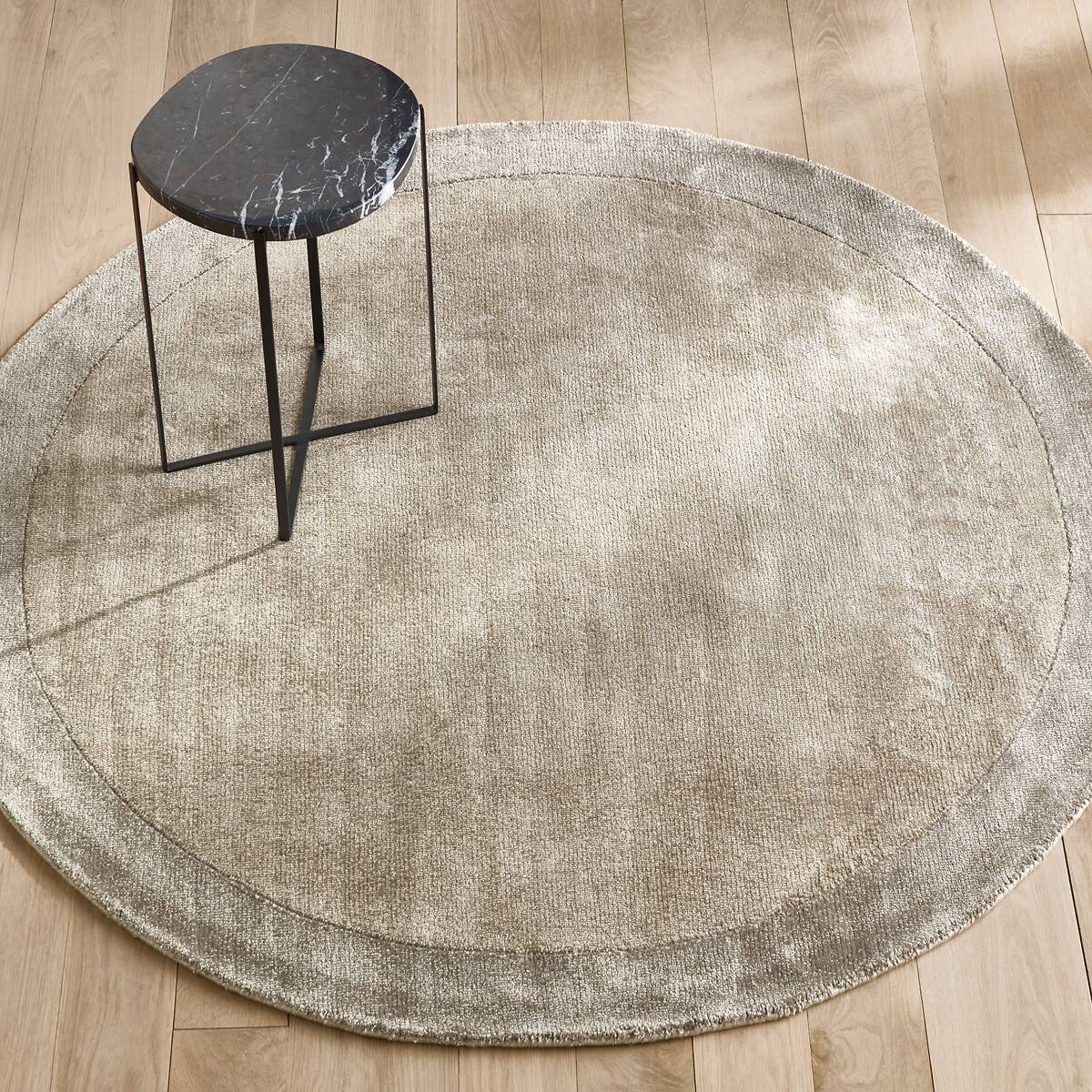 AM.PM Burada Round Handwoven Lyocell Rug Oatmeal 250 cm