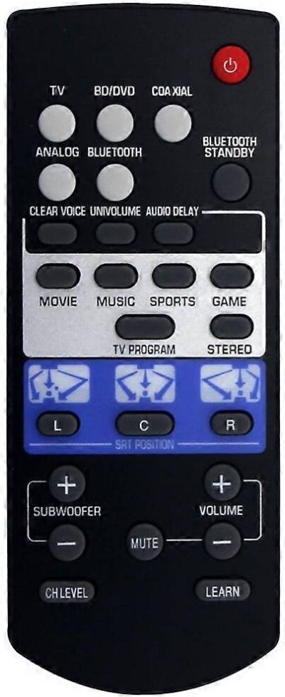 Replacement Remote Compatible Yamaha SRT-1000 Audio System