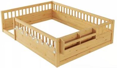 Montessori bed frame Montessori Floor Bed Frame High Rails