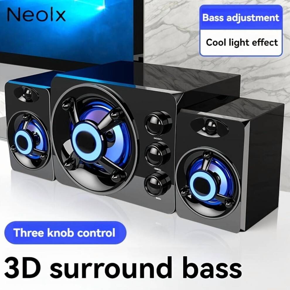 Hifi system USB Wired 3-Speaker Hi-Fi Stereo System