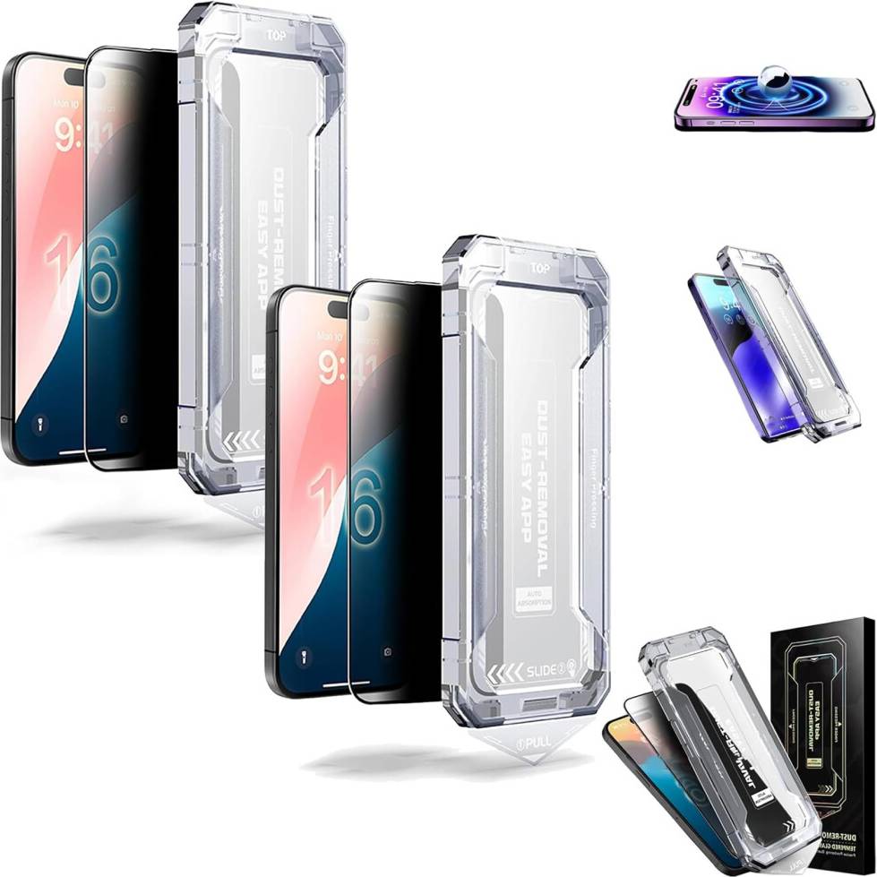 2 Pack Privacy Tempered Glass Screen Protector