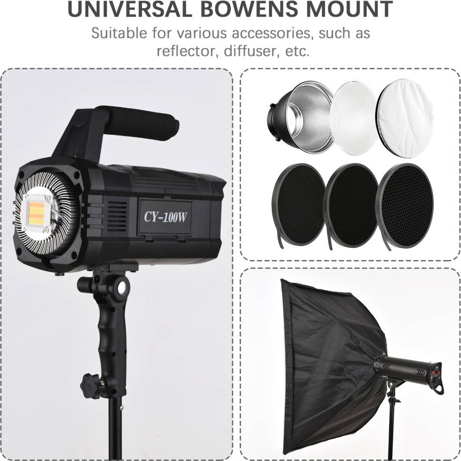 100W Video Lighting Adjustable Color Temperature
