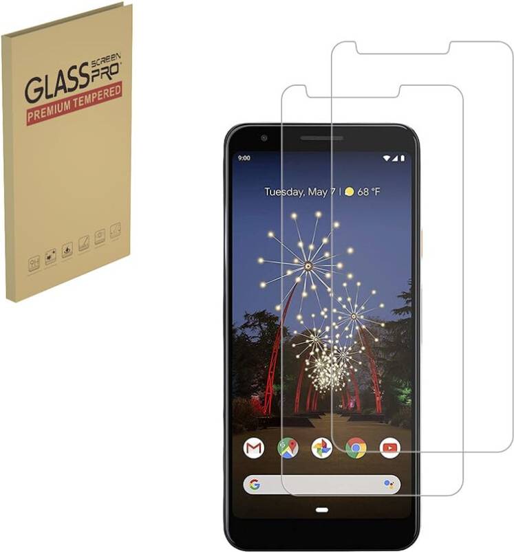Pixel 3a 5.5 Inch Tempered Glass Screen Protector 2 Pack