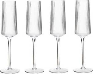 Eldon Set Of Four Ribbed Glasses