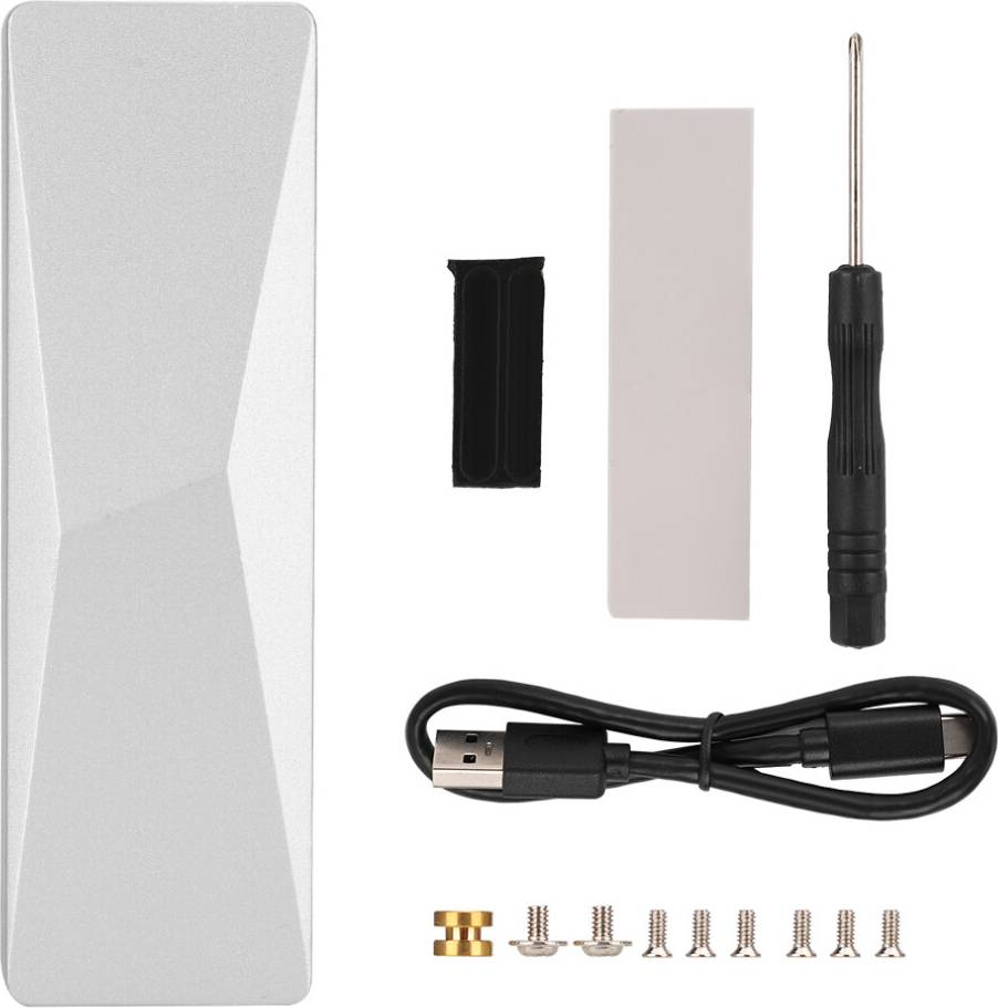 Metal M.2SSD Case Compact Portable USB3.1Gen2NVMe