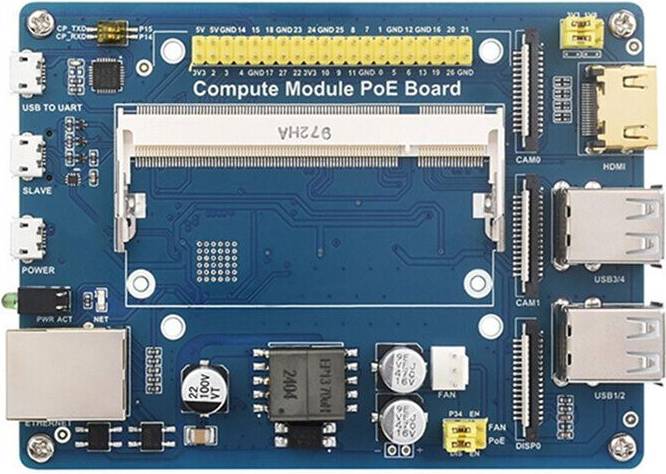 Compute Module PoE Board Raspberry Pi