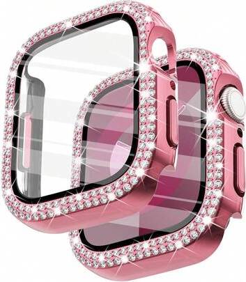Shein Unisex Shiny Rhinestone Tempered Glass Screen Protector