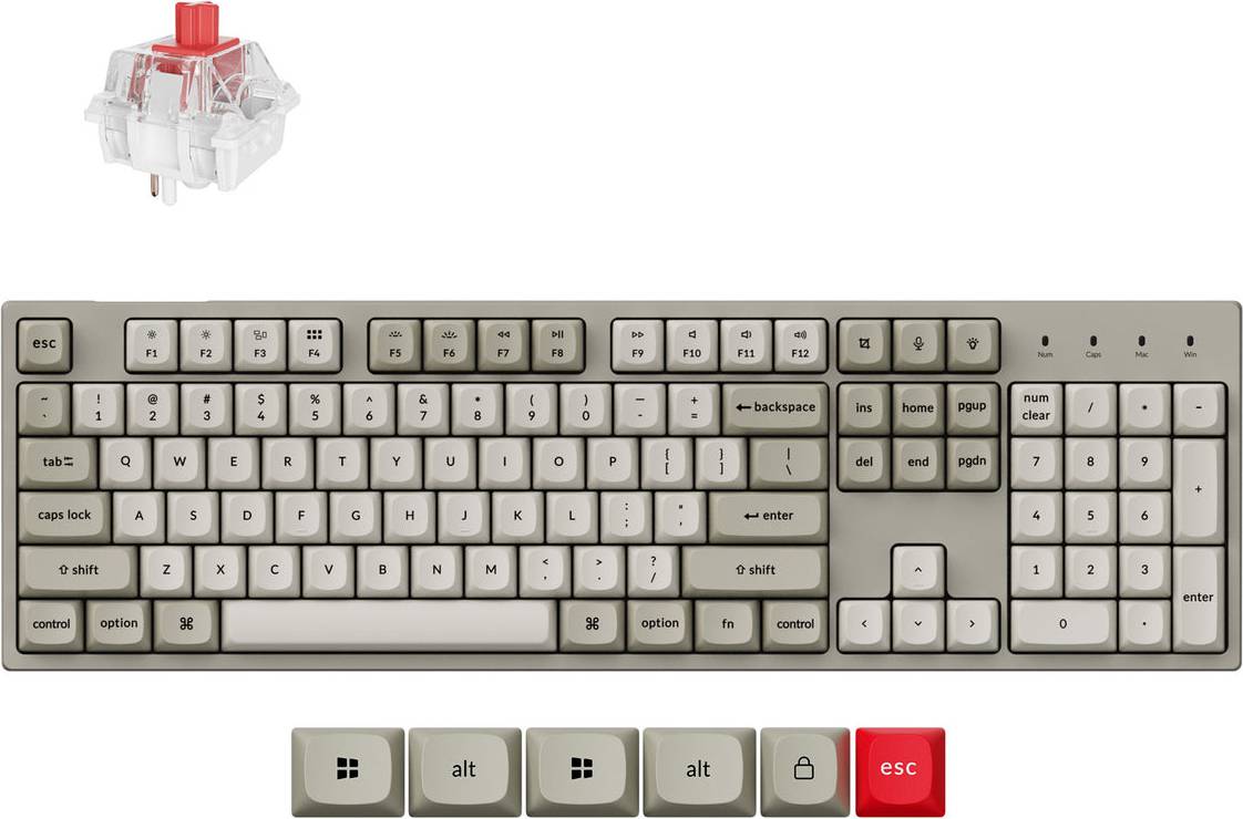 Keychron C2 Pro 8K Keyboard Universal USB QWERTY
