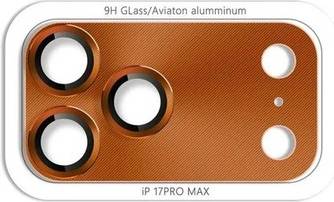Iphone 17 pro orange FoneFunShop Rear Camera Glass Protector Iphone 17 Pro Orange