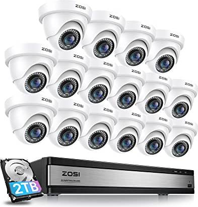 Zosi H.265+ 16 Channel Security Camera System
