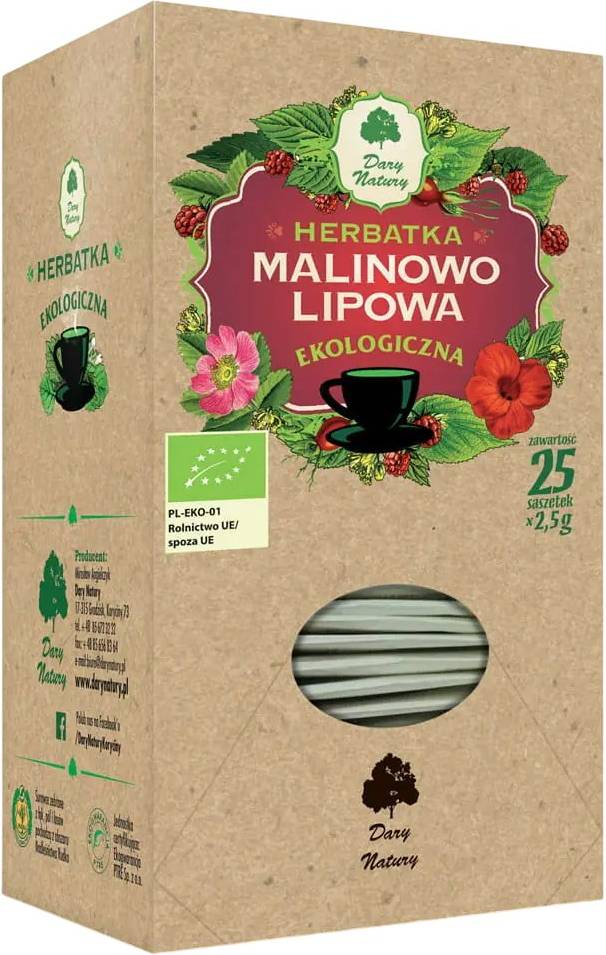 Organic Raspberry Linden Sachets 25 Pack 25pack
