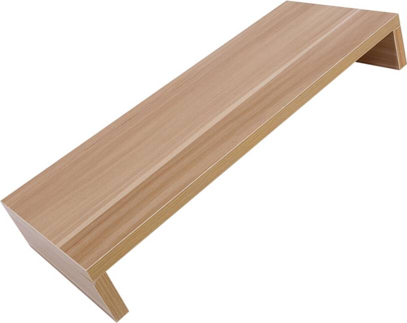 White pc monitor Wooden Monitor Stand Riser PC LCD Organizer