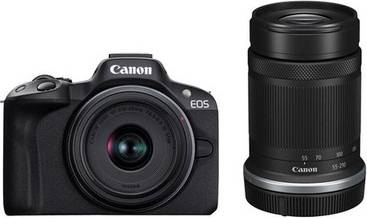 Camera canon eos r50 Canon Eos R50 Mirrorless Camera Double Zoom Kit Rf-S18-45 RF-S55-210