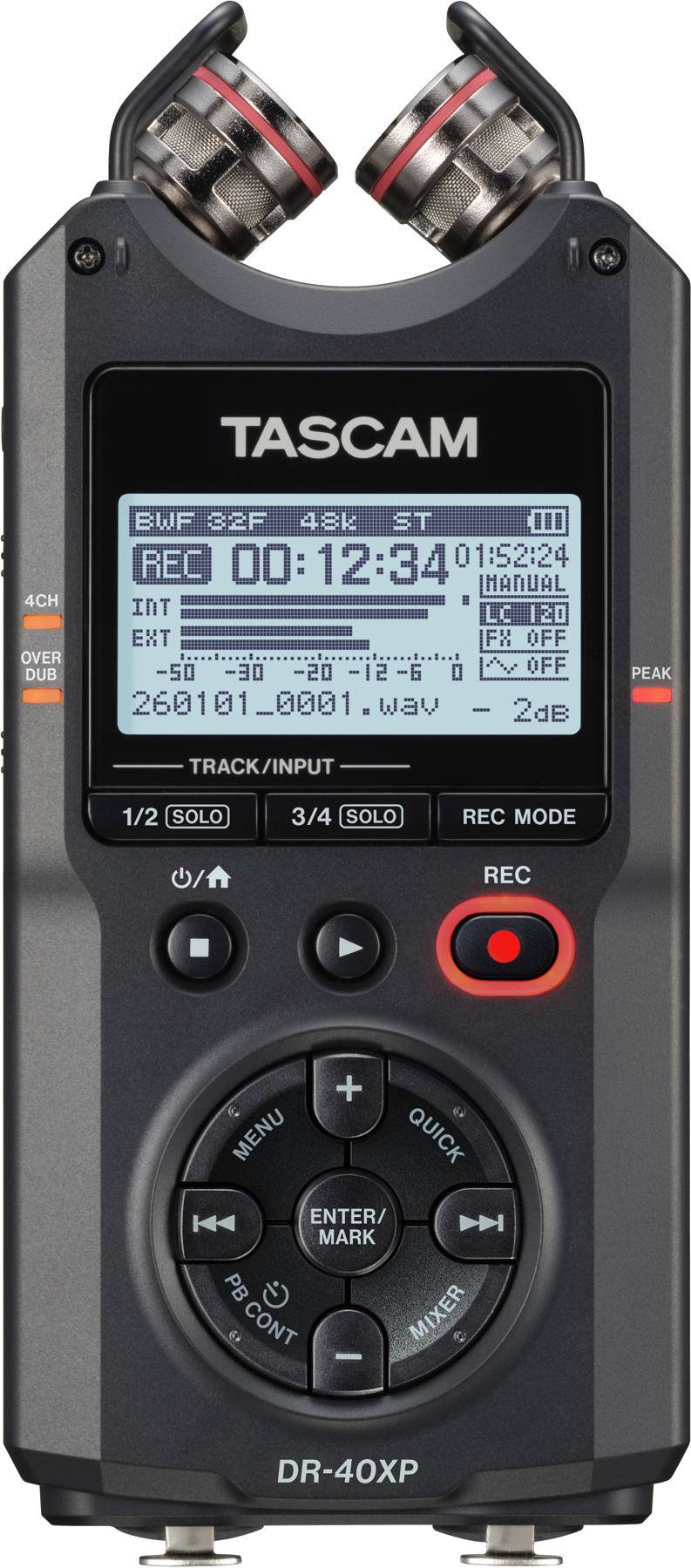 Portable recorder Tascam DR-40XP Portable Handheld Field Recorder