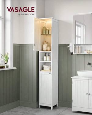 VASAGLE Slim Storage Cabinet
