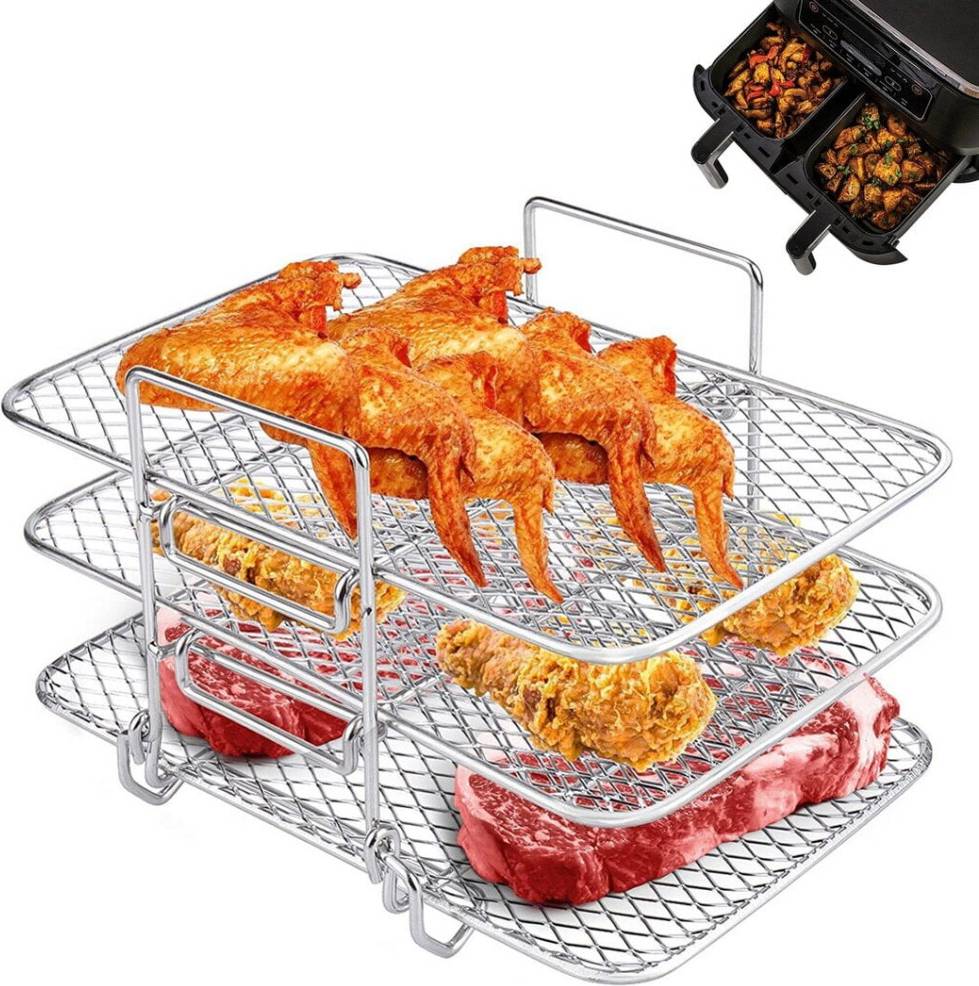 Ninja double air fryer Multi-Layer Double Basket Air Fryer Rack