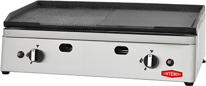 Contender Griddle 700mm Gas Half Ribbed