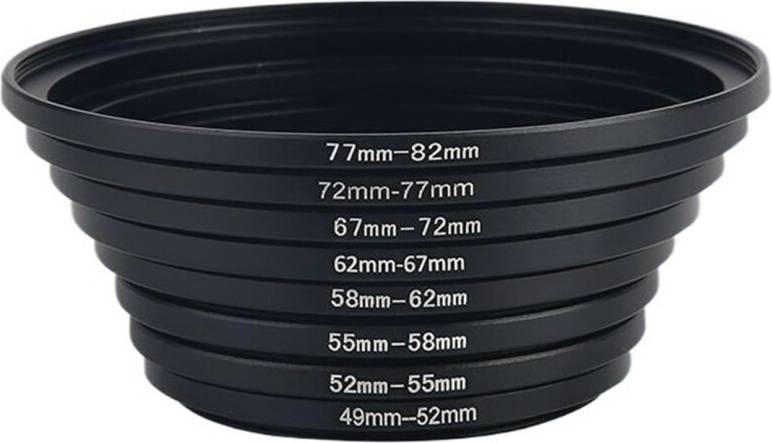Stepup Metal Objective Filter Adapter Ring