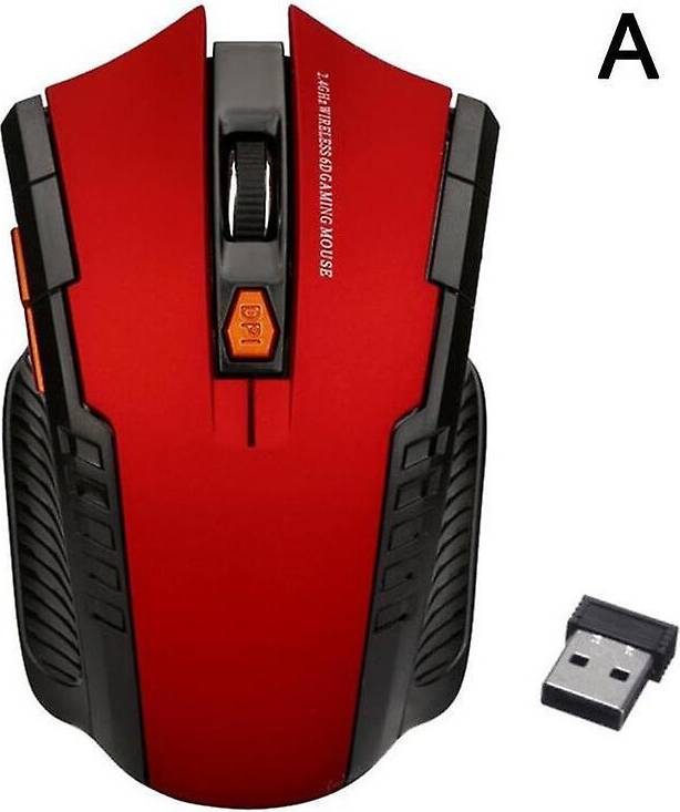 Optisk Mus til PC USB - Rød