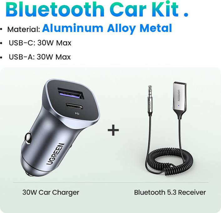 Maxpower Bluetooth Audio Receiver Car Adapter USB