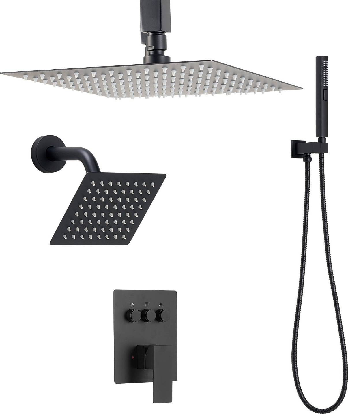 Shower faucet set VEVOR Shower Faucet Set 10 Inch Ceiling Mount
