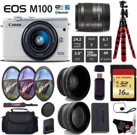 Canon eos m100 Canon EOS M100 Mirrorless Digital Camera Kit