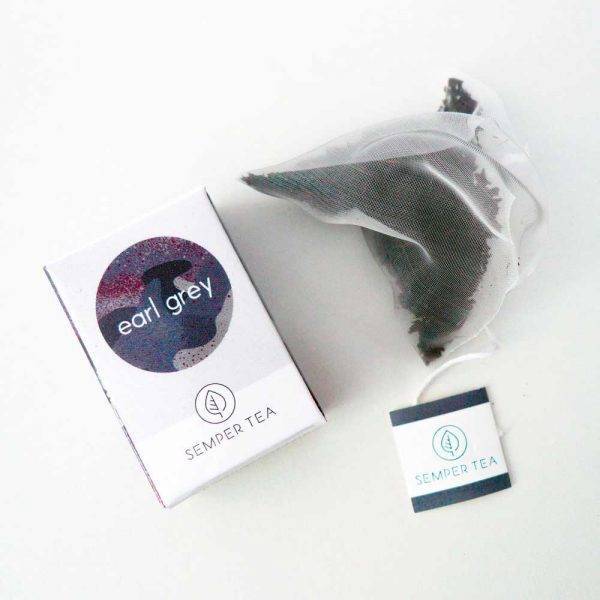 Tea bags Semper Tea Earl Grey 18 Pyramid Bags 18Stk.