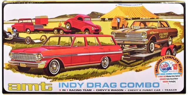 Scale Amt Indy Drag Combo Scale Model Kit
