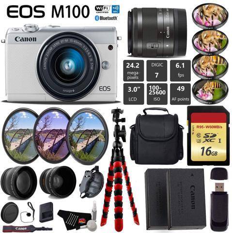 Canon eos m100 Canon EOS M100 Mirrorless Digital Camera Kit