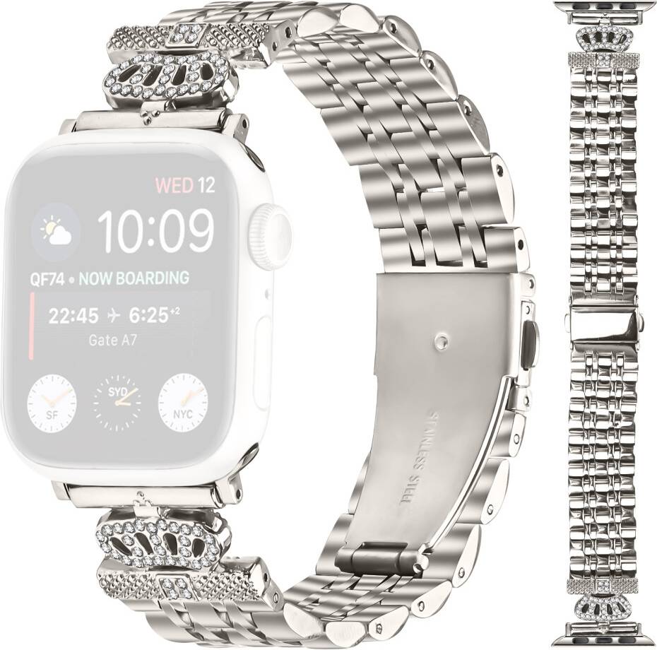 Apple watch se 40mm starlight Starlight 7-Bead Rhinestone Watch Band