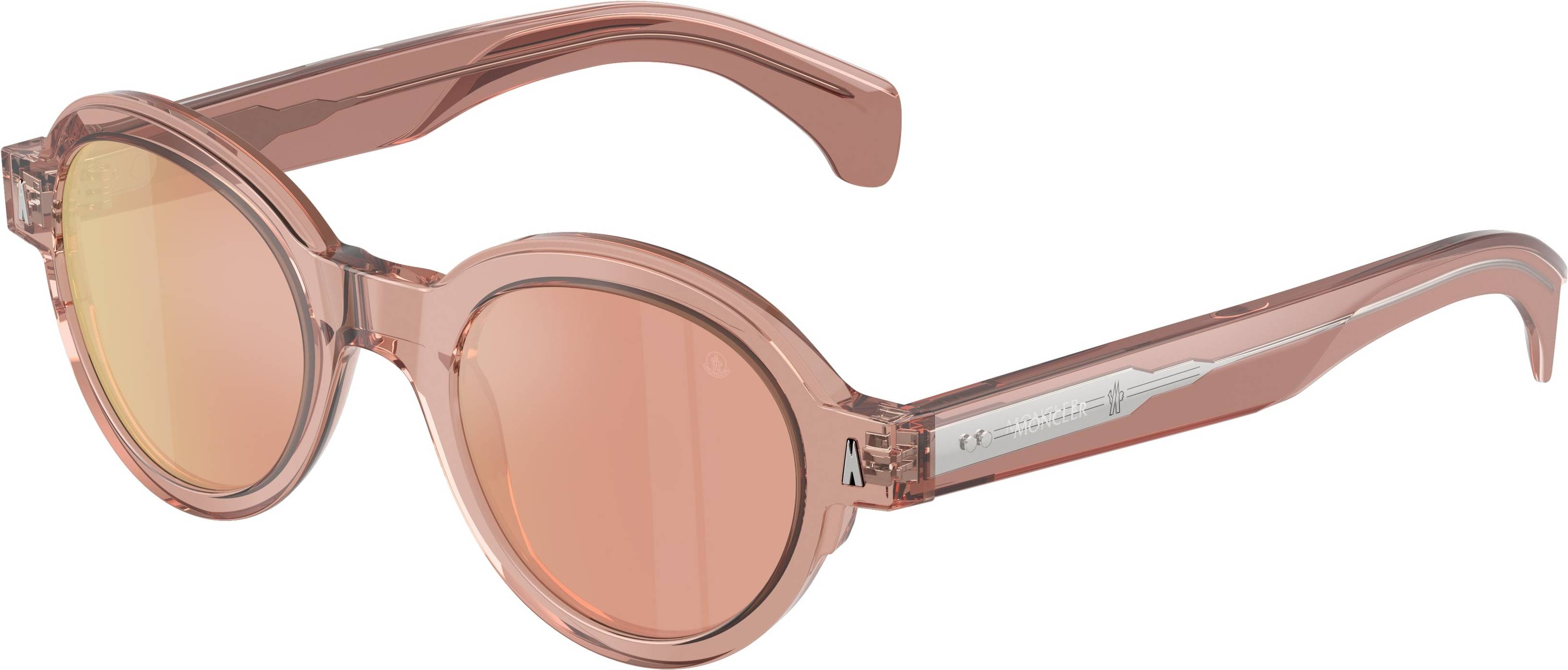 Moncler ME6003 Rondosa Solglasögon Acetat Rosa Guld Rund