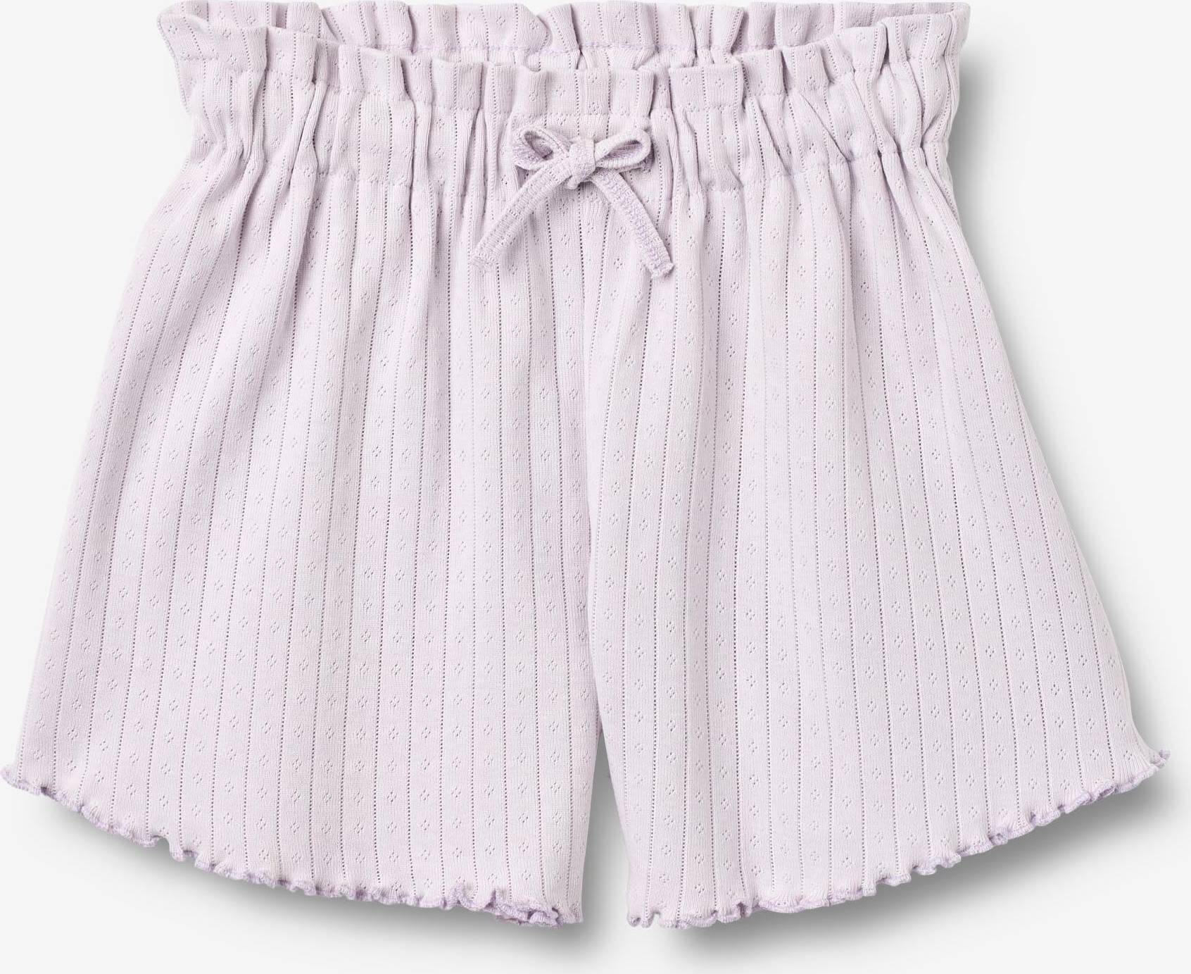Shorts Rib Hullmønster Ina - Purple Light