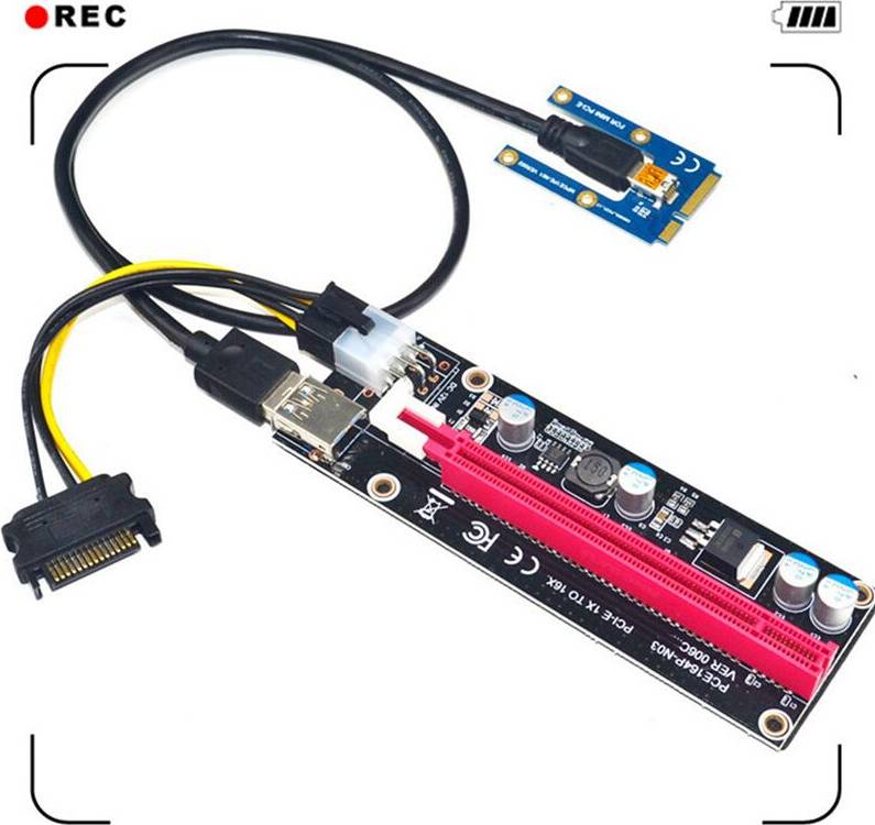 Zandona 10X PCIe To PCI Express 16X Riser